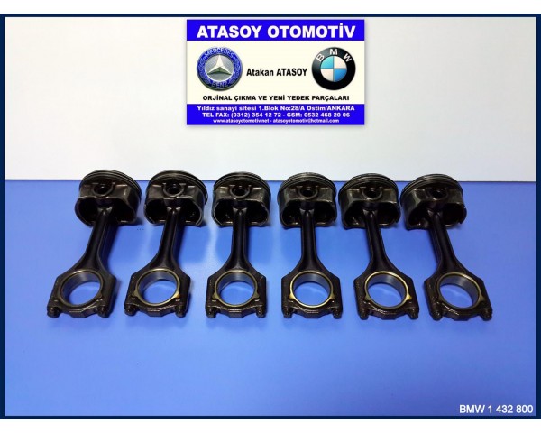 BMW E39 520İ 525İ PİSTON KOLU BMW 1432800 BMW 1437212 BMW 11241437212 M52 M54 B20 B22 B25 E46 BMW 800 PİSTON KOLU